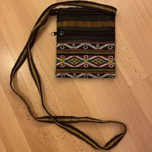 Aztec print crossbody bag